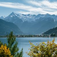Blick aufs Kitzsteinhorn im Herbst